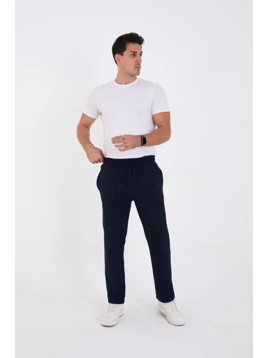 Unisex Üç İplik Basic Eşofman Pantolon - Lacivert Unisex Üç İplik Basic Eşofman Pantolon - Lacivert