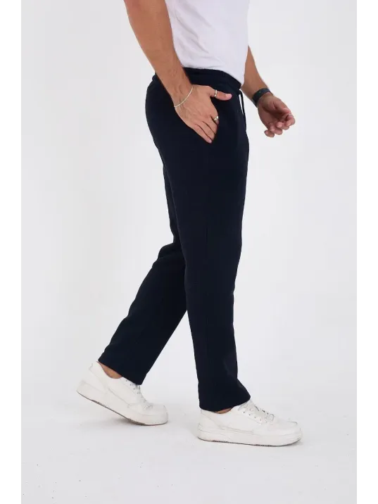 Unisex Üç İplik Basic Eşofman Pantolon - Lacivert Unisex Üç İplik Basic Eşofman Pantolon - Lacivert