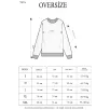 Unisex Üç İplik Parçalı Yakalı SweatShirt - Bej