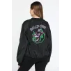 Kadın Wild One Baskılı Bomber Mont – Siyah Renk, Oversize Rahat Kalıp, Fermuarlı, Cepli, Günlük Şık Kapitone Mont - Siyah Kadın Wild One Baskılı Bomber Mont – Siyah Renk, Oversize Rahat Kalıp, Fermuarlı, Cepli, Günlük Şık Kapitone Mont - Siyah