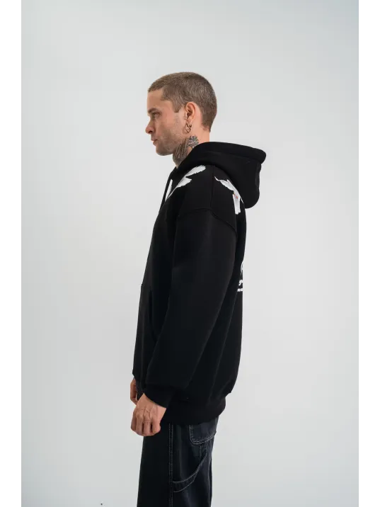 Unisex Uzun Kol Bisiklet Yaka Yıkamalı SweatShirt - Siyah Unisex Uzun Kol Bisiklet Yaka Yıkamalı SweatShirt - Siyah