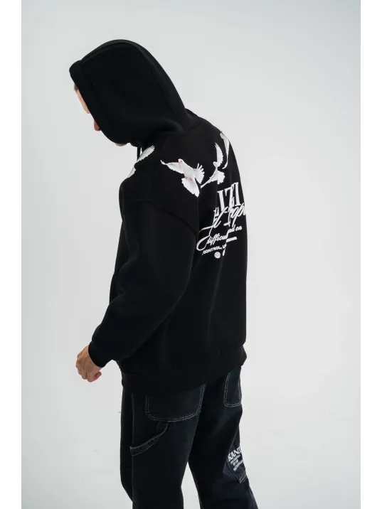 Unisex Uzun Kol Bisiklet Yaka Yıkamalı SweatShirt - Siyah Unisex Uzun Kol Bisiklet Yaka Yıkamalı SweatShirt - Siyah