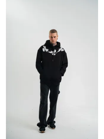 Unisex Uzun Kol Bisiklet Yaka Yıkamalı SweatShirt - Siyah Unisex Uzun Kol Bisiklet Yaka Yıkamalı SweatShirt - Siyah