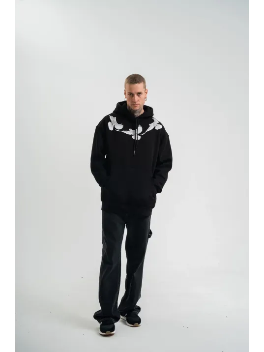 Unisex Uzun Kol Bisiklet Yaka Yıkamalı SweatShirt - Siyah Unisex Uzun Kol Bisiklet Yaka Yıkamalı SweatShirt - Siyah