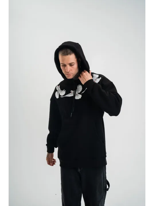 Unisex Uzun Kol Bisiklet Yaka Yıkamalı SweatShirt - Siyah Unisex Uzun Kol Bisiklet Yaka Yıkamalı SweatShirt - Siyah