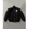 Siyah Askeri Tarz Bomber Mont – Unisex, Punisher Skull Detaylı, Fermuarlı, Cepli, Uzun Kollu, Bahar ve Kış Günlük Moda İçin Uygun - Siyah Siyah Askeri Tarz Bomber Mont – Unisex, Punisher Skull Detaylı, Fermuarlı, Cepli, Uzun Kollu, Bahar ve Kış Günlük Moda İçin Uygun - Siyah