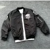 Siyah Askeri Tarz Bomber Mont – Unisex, Punisher Skull Detaylı, Fermuarlı, Cepli, Uzun Kollu, Bahar ve Kış Günlük Moda İçin Uygun - Siyah Siyah Askeri Tarz Bomber Mont – Unisex, Punisher Skull Detaylı, Fermuarlı, Cepli, Uzun Kollu, Bahar ve Kış Günlük Moda İçin Uygun - Siyah