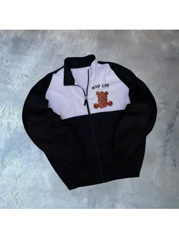 Unisex Uzun Kollu Paraşüt Kumaş Rüzgarlik - Siyah Unisex Uzun Kollu Paraşüt Kumaş Rüzgarlik - Siyah