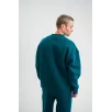 Uzun Kol Bisiklet Yaka Basic SweatShirt - Koyu Deniz Yeşili