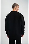 Uzun Kol Bisiklet Yaka Basic Sweatshirt - Siyah
