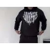 Uzun Kol Kapüşonlu Baskılı SweatShirt - Siyah Uzun Kol Kapüşonlu Baskılı SweatShirt - Siyah
