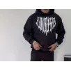 Uzun Kol Kapüşonlu Baskılı SweatShirt - Siyah Uzun Kol Kapüşonlu Baskılı SweatShirt - Siyah
