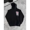 Uzun Kol Kapüşonlu Ön Ve Arka Baskılı SweatShirt - Siyah Uzun Kol Kapüşonlu Ön Ve Arka Baskılı SweatShirt - Siyah