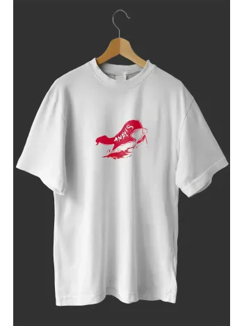 1 Mayıs Emekçilerimiz İçin Özel Tasarım 1 Mayıs Baskılı T-shirt - Beyaz