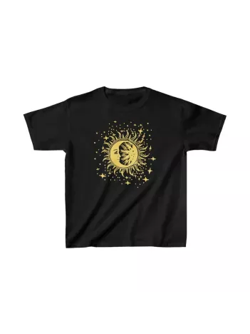 Çocuk Unisex Baskılı T-shirt - Siyah