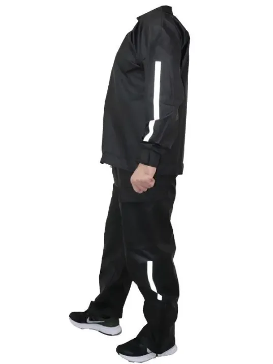 Yağmurluk Takım (Bahçıvan Tipi Askılı Pantolon ve Mont) - Siyah Yağmurluk Takım (Bahçıvan Tipi Askılı Pantolon ve Mont) - Siyah