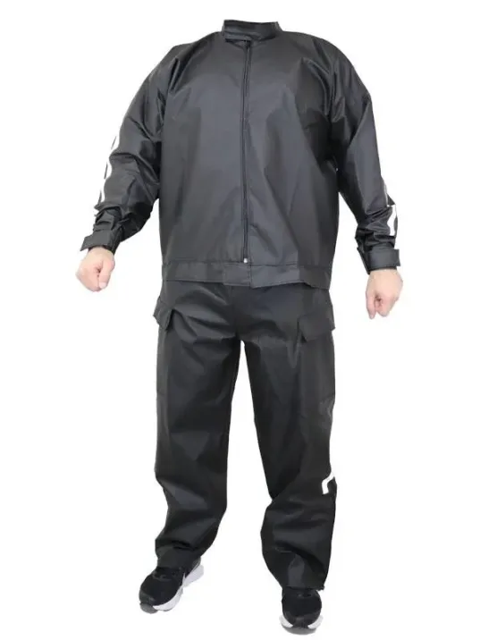 Yağmurluk Takım (Bahçıvan Tipi Askılı Pantolon ve Mont) - Siyah Yağmurluk Takım (Bahçıvan Tipi Askılı Pantolon ve Mont) - Siyah