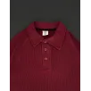 Yakalı Patlı Kısa Kol T-shirt - Bordo Yakalı Patlı Kısa Kol T-shirt - Bordo