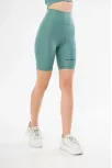 Yüksek Bel Biker Sporcu Şort - Mint Yeşili