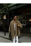 Yün Cıkartılabilen Atkılı ,kaban İkili Takım- Kahve