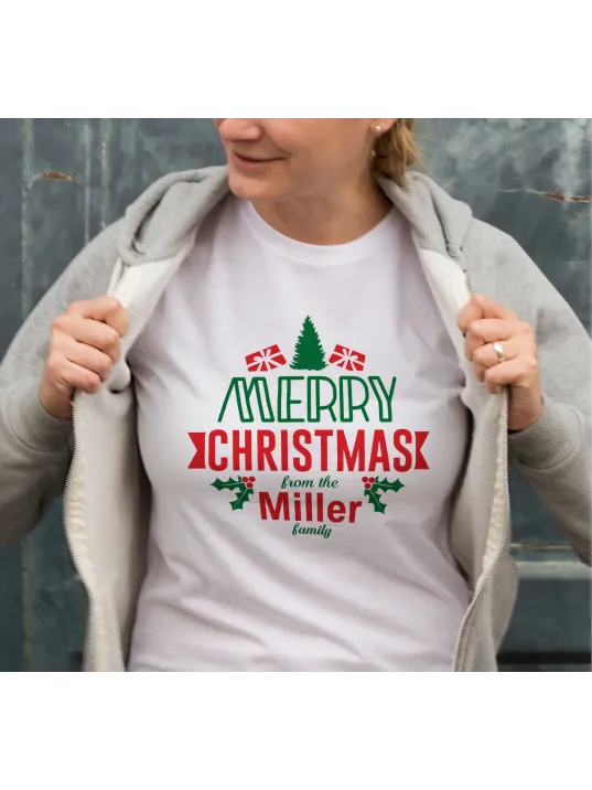 MERRY CHRISTMAS from the Miller Baskılı T-shirt - Beyaz