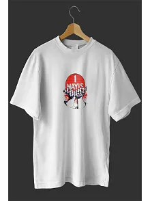 1 Mayıs Emek Ve Dayanışma Günü Baskılı Oversize Bisiklet Yaka T-shirt - Beyaz 1 Mayıs Emek Ve Dayanışma Günü Baskılı Oversize Bisiklet Yaka T-shirt - Beyaz