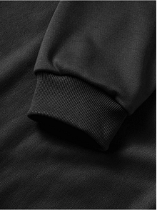 10 Kasıma Özel 3 İplik Kapüşonlu Baskılı Sweatshirt Hoodie - Siyah