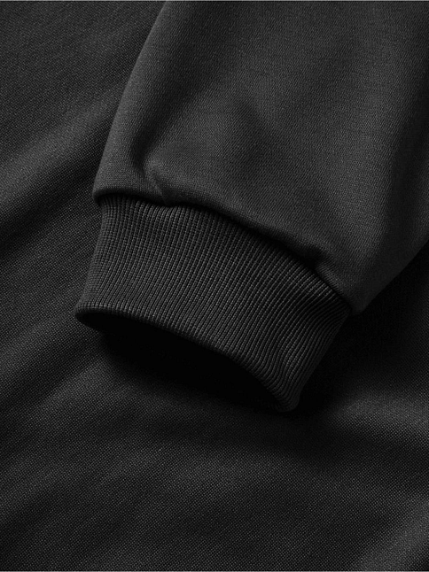 10 Kasıma Özel 3 İplik Kapüşonlu Baskılı Sweatshirt Hoodie - Siyah