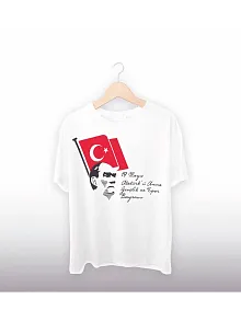 19 Mayıs Atatürk'ü Anma Gençlik Ve Spor Bayramı Baskılı Oversize T-shirt - Beyaz 19 Mayıs Atatürk'ü Anma Gençlik Ve Spor Bayramı Baskılı Oversize T-shirt - Beyaz