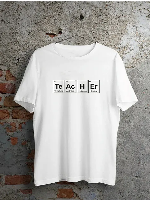 24 Kasım Kimya Öğretmeni Hediyesi Baskılı Bisiklet Yaka T-shirt - Beyaz 24 Kasım Kimya Öğretmeni Hediyesi Baskılı Bisiklet Yaka T-shirt - Beyaz