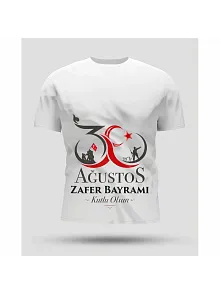 30 Ağustos Zafer Bayramı Baskılı Oversize Bisiklet Yaka T-shirt 30 Ağustos Zafer Bayramı Baskılı Oversize Bisiklet Yaka T-shirt