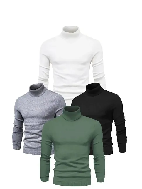Erkek 4 Adet Kaşkorse Boğazlı Full Likralı Fitilli Slimfir Body