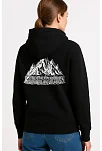 Kadın 3 İplik Pamuklu Kapüşonlu Hoodie Sweatshirt Nihilist Penguen Baskılı - Siyah Kadın 3 İplik Pamuklu Kapüşonlu Hoodie Sweatshirt Nihilist Penguen Baskılı - Siyah