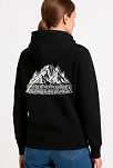 Kadın 3 İplik Pamuklu Kapüşonlu Hoodie Sweatshirt Nihilist Penguen Baskılı - Siyah Kadın 3 İplik Pamuklu Kapüşonlu Hoodie Sweatshirt Nihilist Penguen Baskılı - Siyah