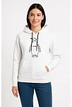 Kadın 3 İplik Pamuklu Kapüşonlu Hoodie Sweatshirt Nihilist Penguen Baskılı - Beyaz Kadın 3 İplik Pamuklu Kapüşonlu Hoodie Sweatshirt Nihilist Penguen Baskılı - Beyaz