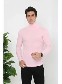 Erkek Fitilli Kaşkorse Kumaş Boğazlı Full Likralı Slimfit Body - Toz Pembe Erkek Fitilli Kaşkorse Kumaş Boğazlı Full Likralı Slimfit Body - Toz Pembe