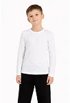 Erkek Çocuk Basic Uzun Kollu Tişört Okul Günlük Rahat T-shirt - Beyaz