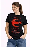 Kadın Türkiye Ay Yıldız 2026 Dünya Kupasi Taraftar Forma T-shirt - Siyah