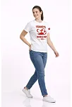 Kadın Türkiye World Cup 2026 Baskılı Tişört Futbol Temalı Forma T-shirt - Beyaz