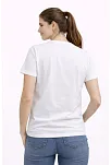 Kadın Türkiye Baskılı Tişört Ay Yıldız 2026 Dünya Kupası Taraftar Forma T-shirt - Beyaz