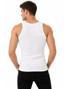 Erkek Fitilli Likralı Kaşkorse Atlet Vücuda Oturan Basic Şıklık - Beyaz