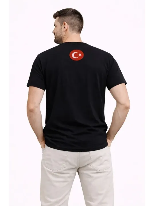 Erkek Türkiye Baskılı Tişört Ay Yıldız 2026 Dünya Kupası Taraftar Forma T-shirt - Siyah Erkek Türkiye Baskılı Tişört Ay Yıldız 2026 Dünya Kupası Taraftar Forma T-shirt - Siyah