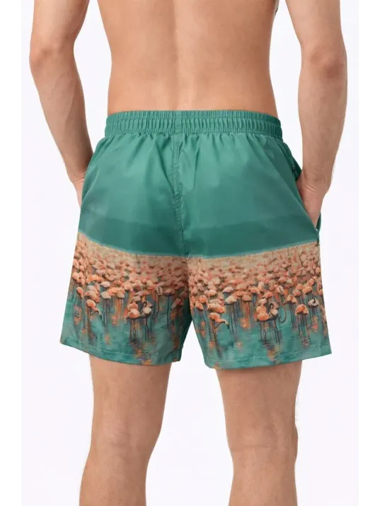 Erkek Deniz Şortu Fermuarlı Cepli File Astarlı Hızlı Kuruyan Premium - Su Yeşili Erkek Deniz Şortu Fermuarlı Cepli File Astarlı Hızlı Kuruyan Premium - Su Yeşili
