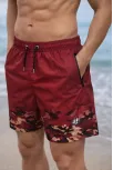 Erkek Deniz Şortu Fermuarlı Cepli File Astarlı Hızlı Kuruyan Premium - Kırmızı Erkek Deniz Şortu Fermuarlı Cepli File Astarlı Hızlı Kuruyan Premium - Kırmızı