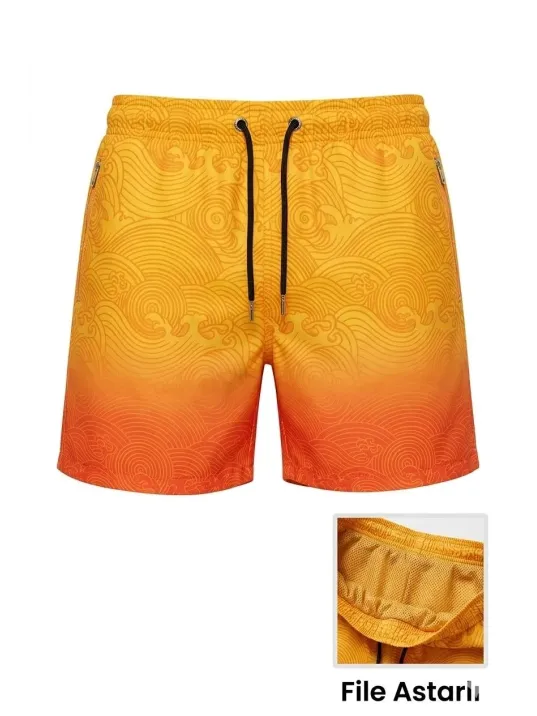 Erkek Deniz Şortu Fermuarlı Cepli File Astarlı Hızlı Kuruyan Premium - Çok Renkli Erkek Deniz Şortu Fermuarlı Cepli File Astarlı Hızlı Kuruyan Premium - Çok Renkli