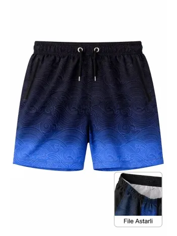 Erkek Deniz Şortu Fermuarlı Cepli File Astarlı Hızlı Kuruyan Premium - Çok Renkli Erkek Deniz Şortu Fermuarlı Cepli File Astarlı Hızlı Kuruyan Premium - Çok Renkli