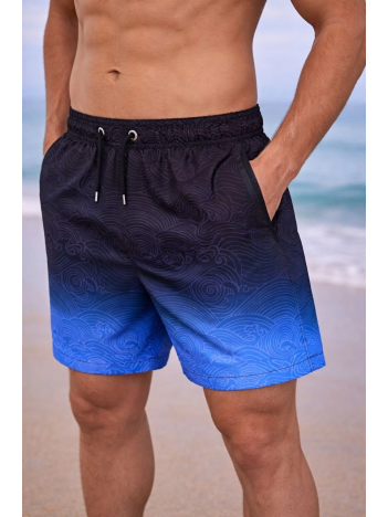 Erkek Deniz Şortu Fermuarlı Cepli File Astarlı Hızlı Kuruyan Premium - Çok Renkli