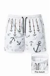 Erkek Deniz Şortu Fermuarlı Cepli File Astarlı Hızlı Kuruyan Premium - Beyaz Erkek Deniz Şortu Fermuarlı Cepli File Astarlı Hızlı Kuruyan Premium - Beyaz