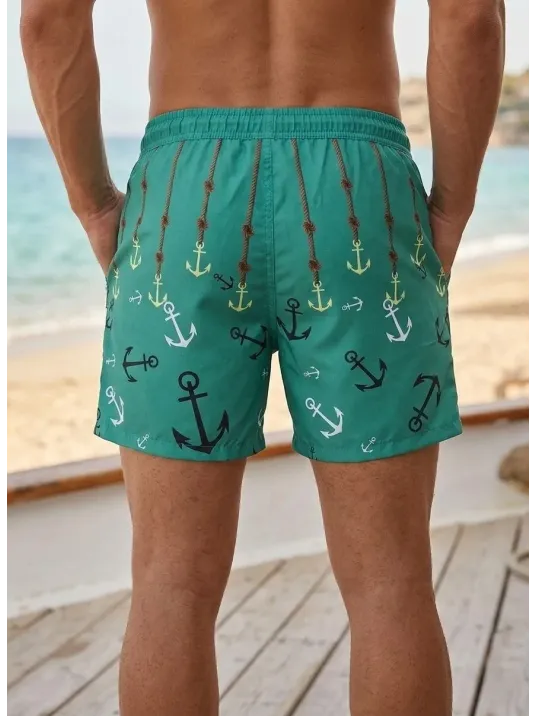 Erkek Deniz Şortu Fermuarlı Cepli File Astarlı Hızlı Kuruyan Premium - Su Yeşili Erkek Deniz Şortu Fermuarlı Cepli File Astarlı Hızlı Kuruyan Premium - Su Yeşili
