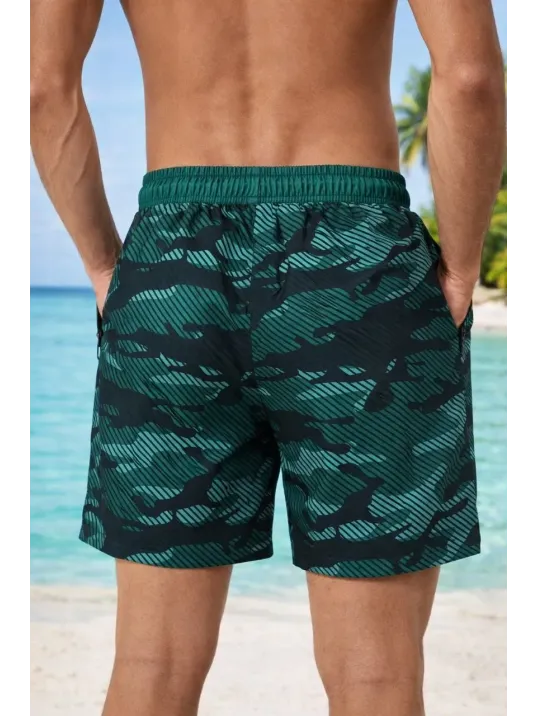 Erkek Deniz Şortu Fermuarlı Cepli File Astarlı Hızlı Kuruyan Premium - Su Yeşili Erkek Deniz Şortu Fermuarlı Cepli File Astarlı Hızlı Kuruyan Premium - Su Yeşili